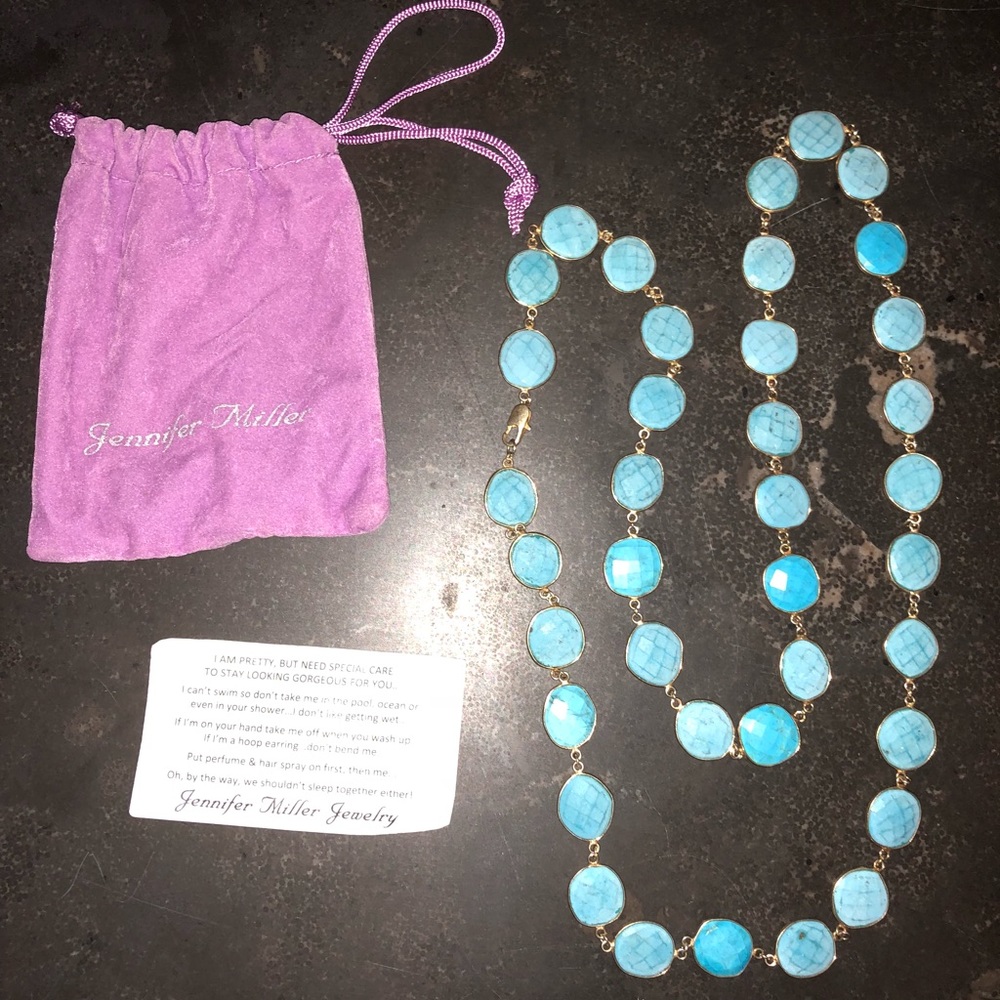 Jennifer Miller Turquoise Station Necklace